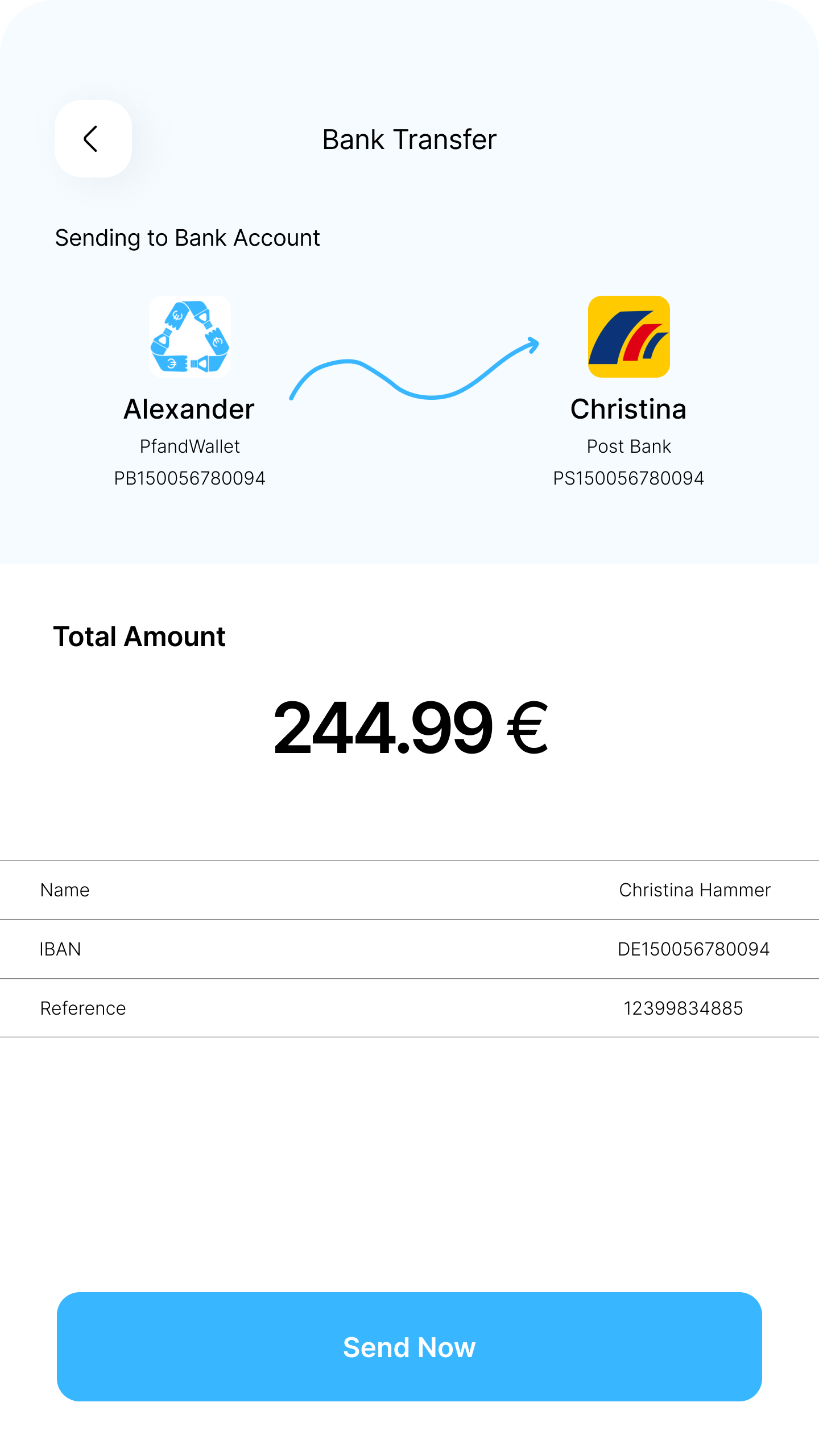 Transactions final iteration screen 2